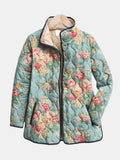 Elara | Quilted Printed Flower Jacket