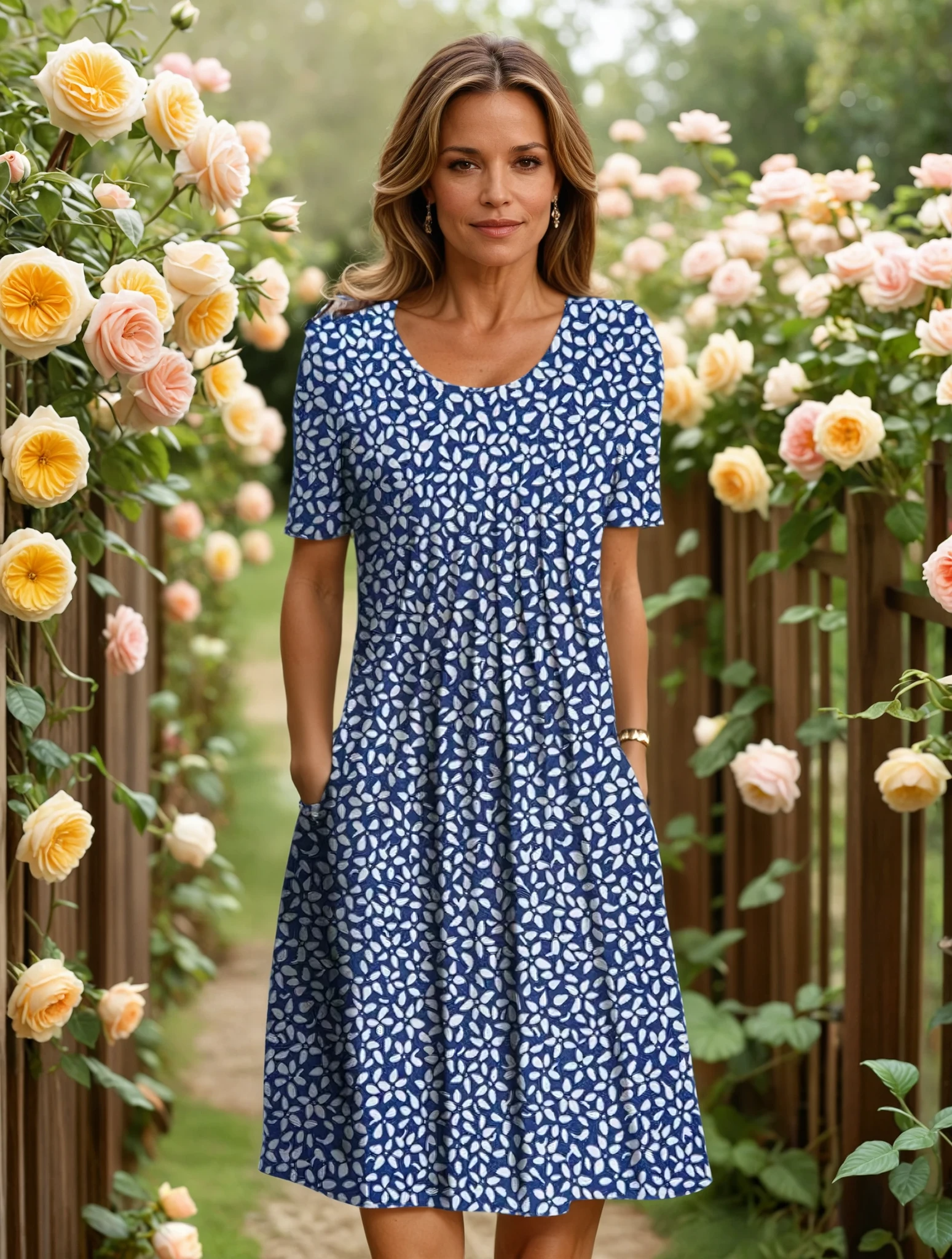 GENEVIEVE | ELEGANT DRESS WITH TUMMY COVERAGE