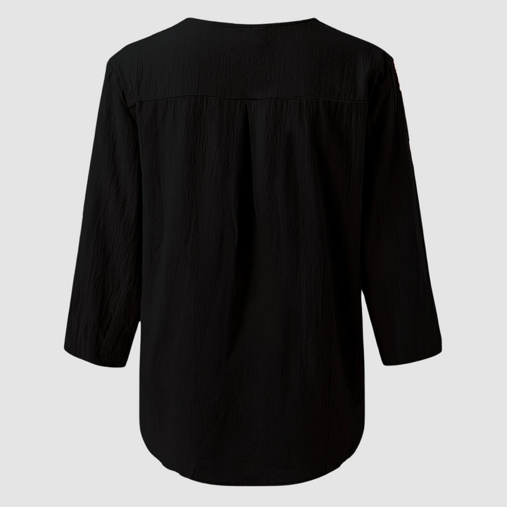 Melisa™ Casual Cotton & Linen Blouse