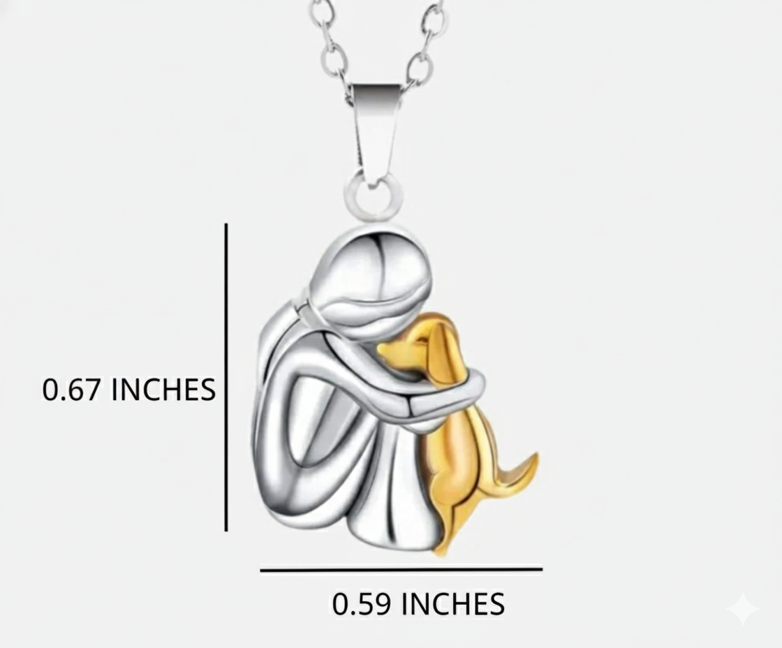 Elin™ | Human–Dog Bond Pendant Necklace