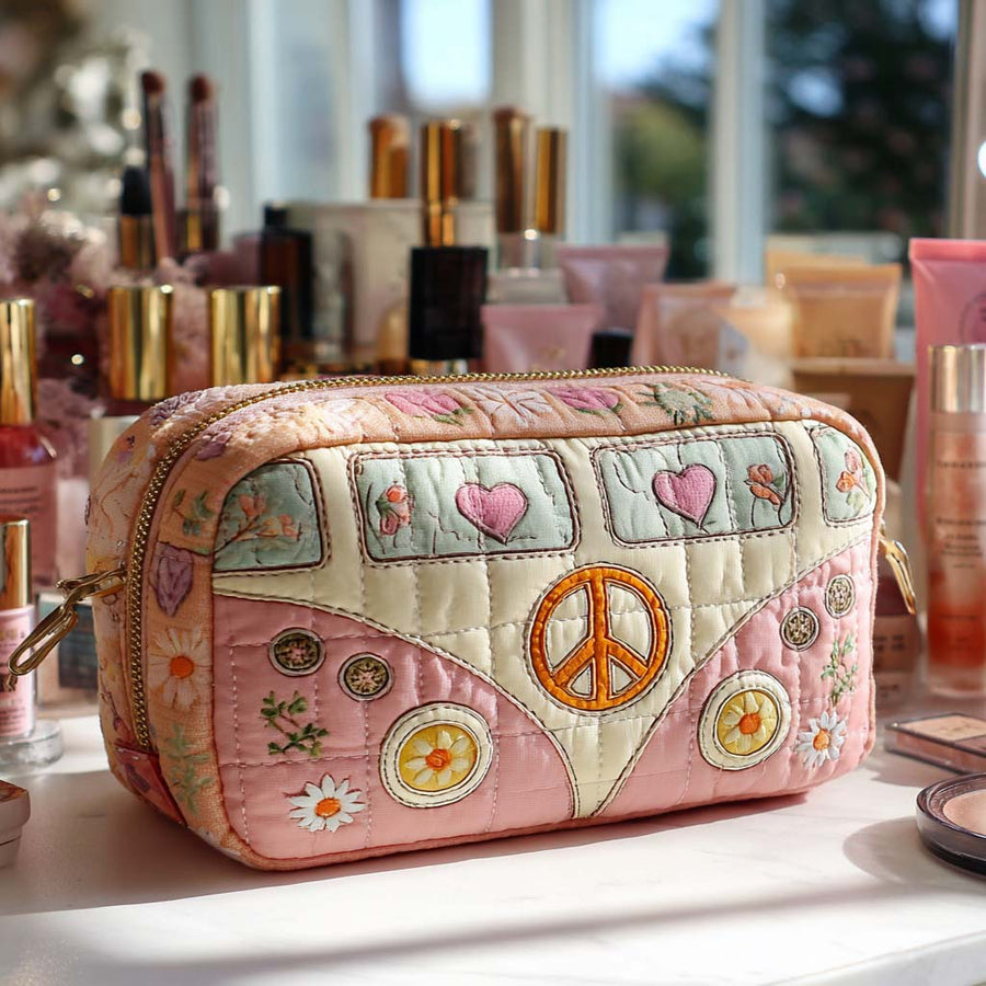 Sable | Pastel Van Quilted Cosmetic Bag