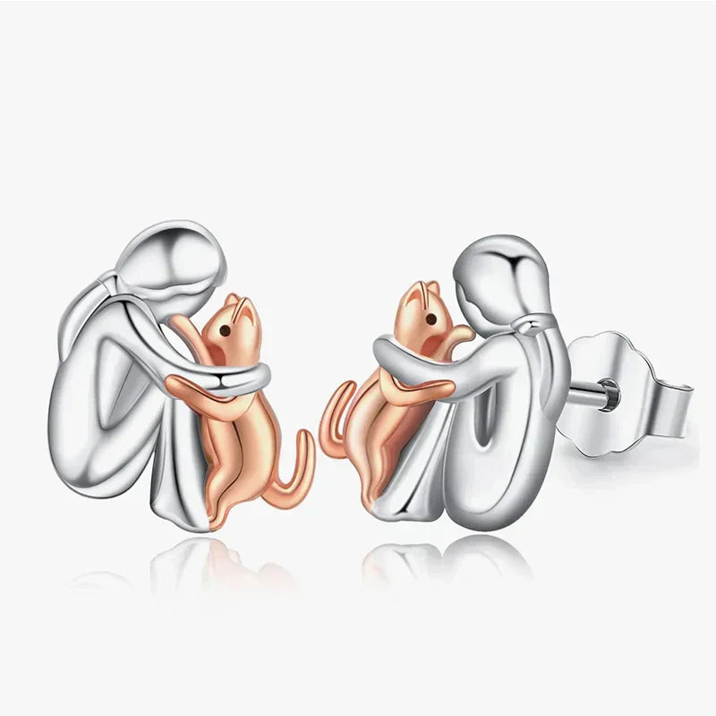 Ayla™ – Cat Embrace Icon Earrings