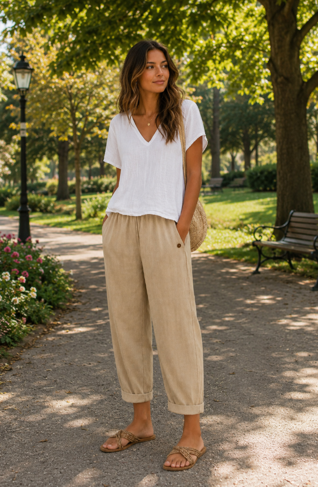 Elara | Airy Linen Pants