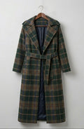 Ivy | Forest Green Check Longline Coat