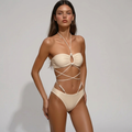 Kim's | WOMEN'S BIKINI SET | STRAPPY | PEARL DETAIL