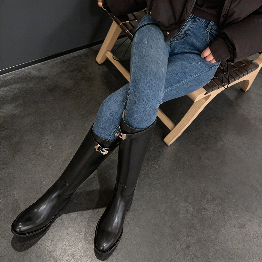 Kim's | WOMEN'S BOOTS | KNEE HIGH | BUCKLE