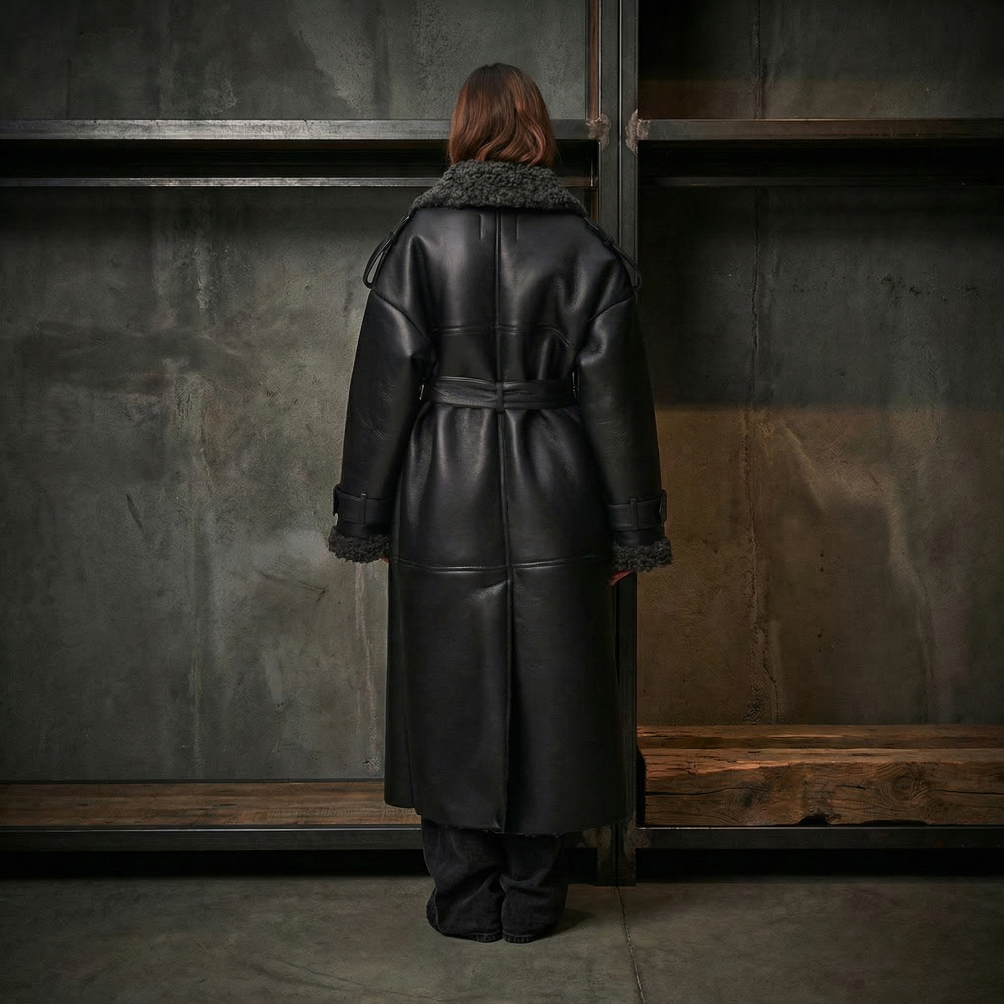 KIM'S | WOMEN'S COAT | LONGLINE | SHEARLING STYLE