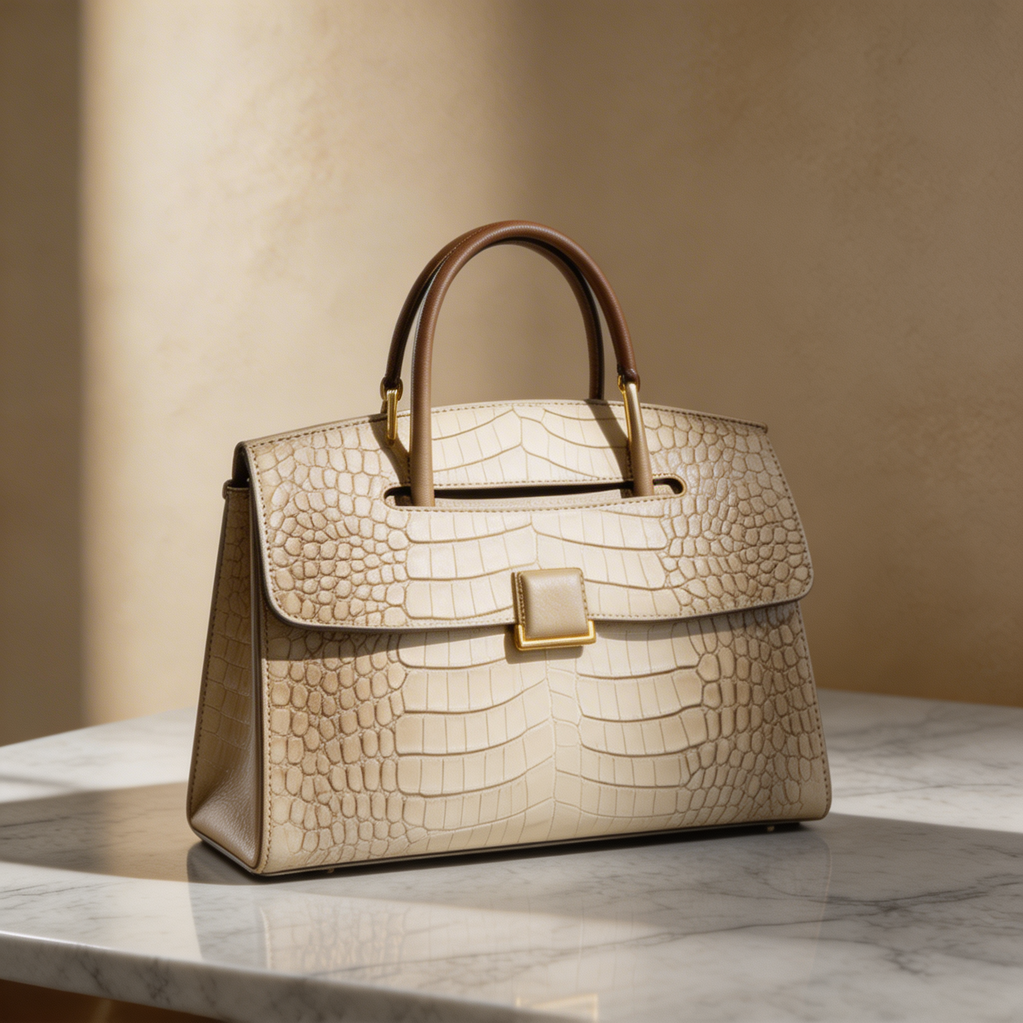 Kim's | WOMEN'S HANDBAG | CROC EMBOSSED | TOP HANDLE