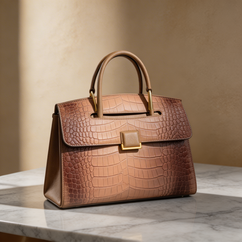 Kim's | WOMEN'S HANDBAG | CROC EMBOSSED | TOP HANDLE