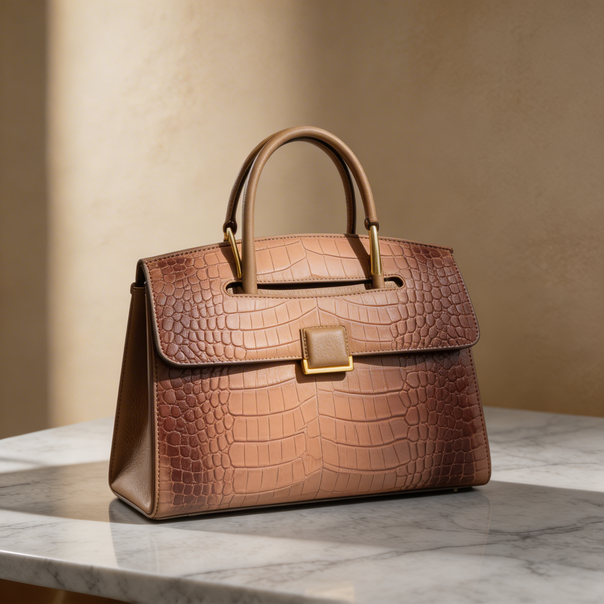 Kim's | WOMEN'S HANDBAG | CROC EMBOSSED | TOP HANDLE