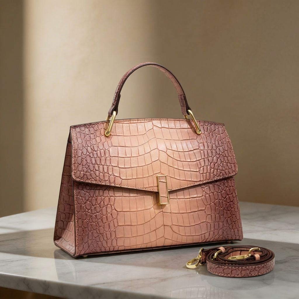 Kim's | WOMEN'S HANDBAG | CROC EMBOSSED | TOP HANDLE