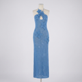 Kim's | WOMEN'S DRESS | MAXI | CROCHET HALTER
