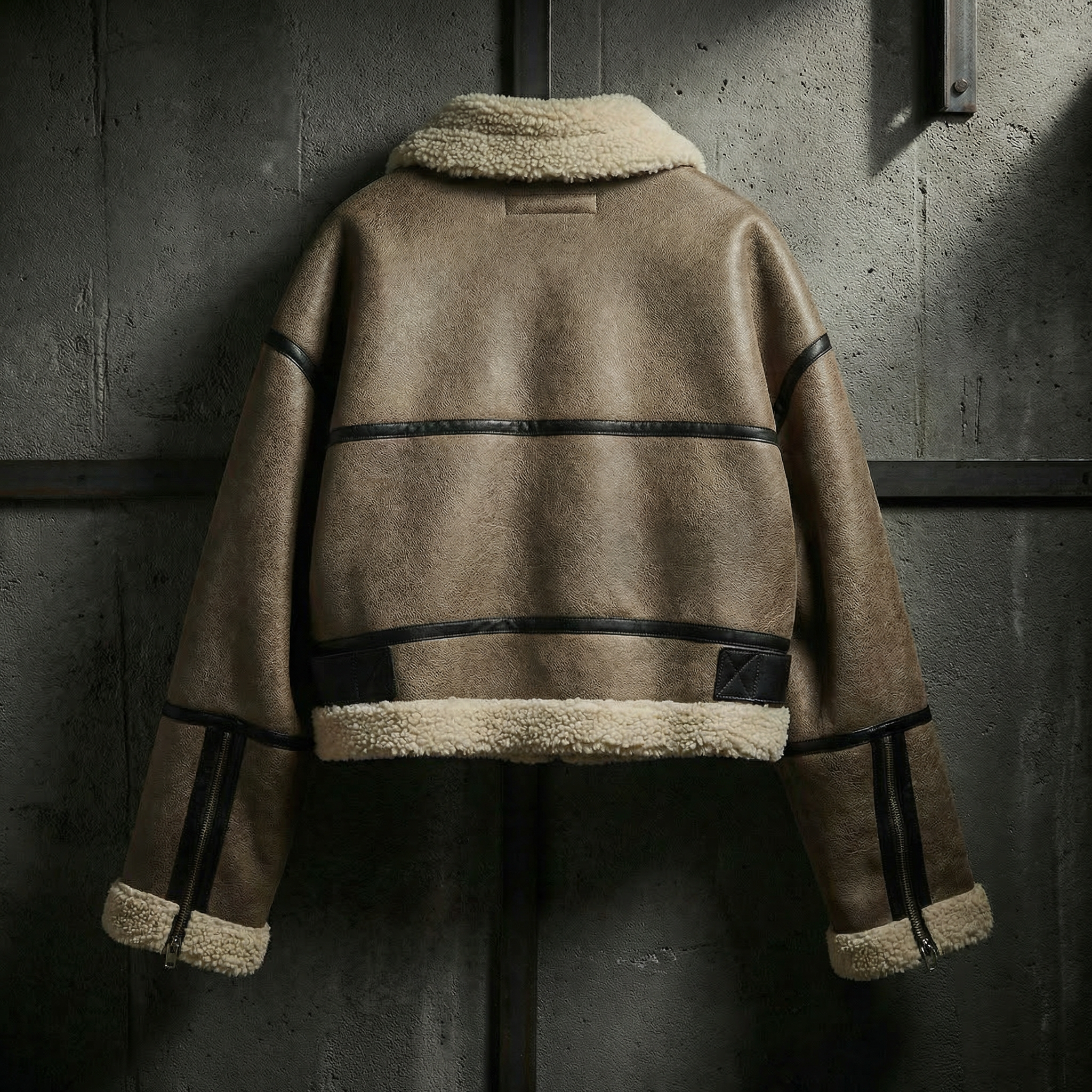 KIM'S | WOMEN'S AVIATOR JACKET | SHEARLING STYLE | PANELLED