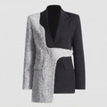 KIM'S | WOMEN'S BLAZER | CONTRAST PANEL | LAPEL