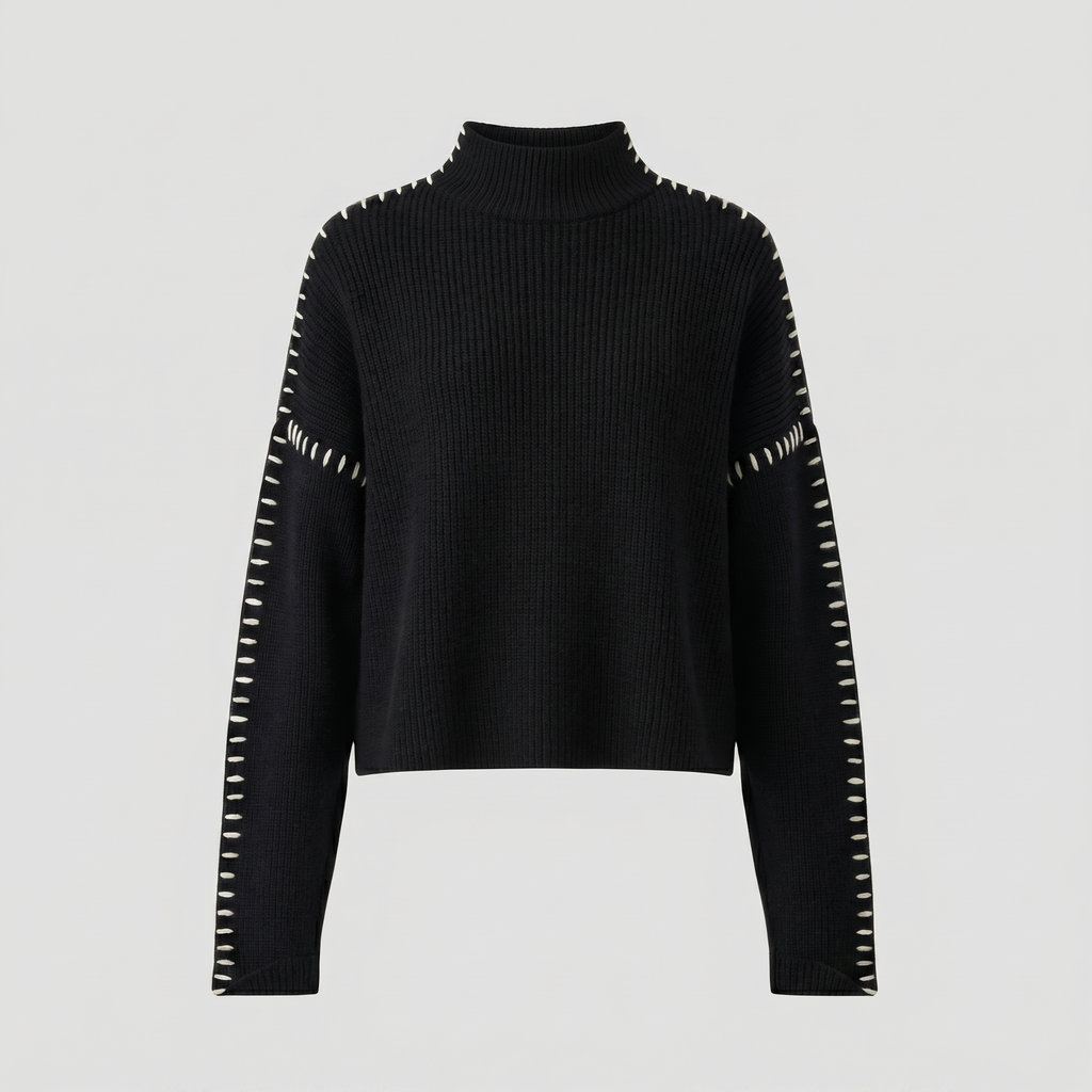 KIM'S | WOMEN'S SWEATER | RIBBED | STITCH DETAIL