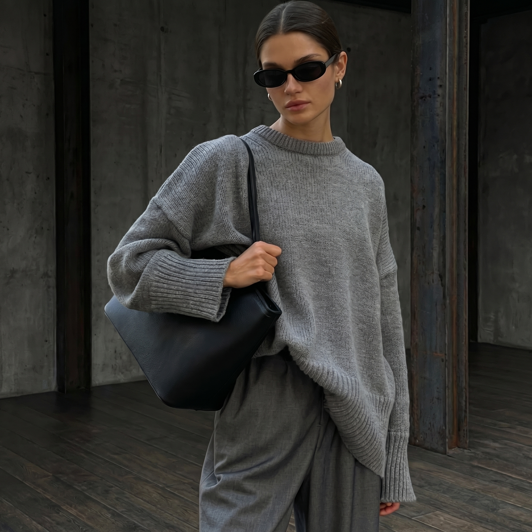 KIM'S | WOMEN'S SWEATER | DROPPED SHOULDER | OVERSIZED