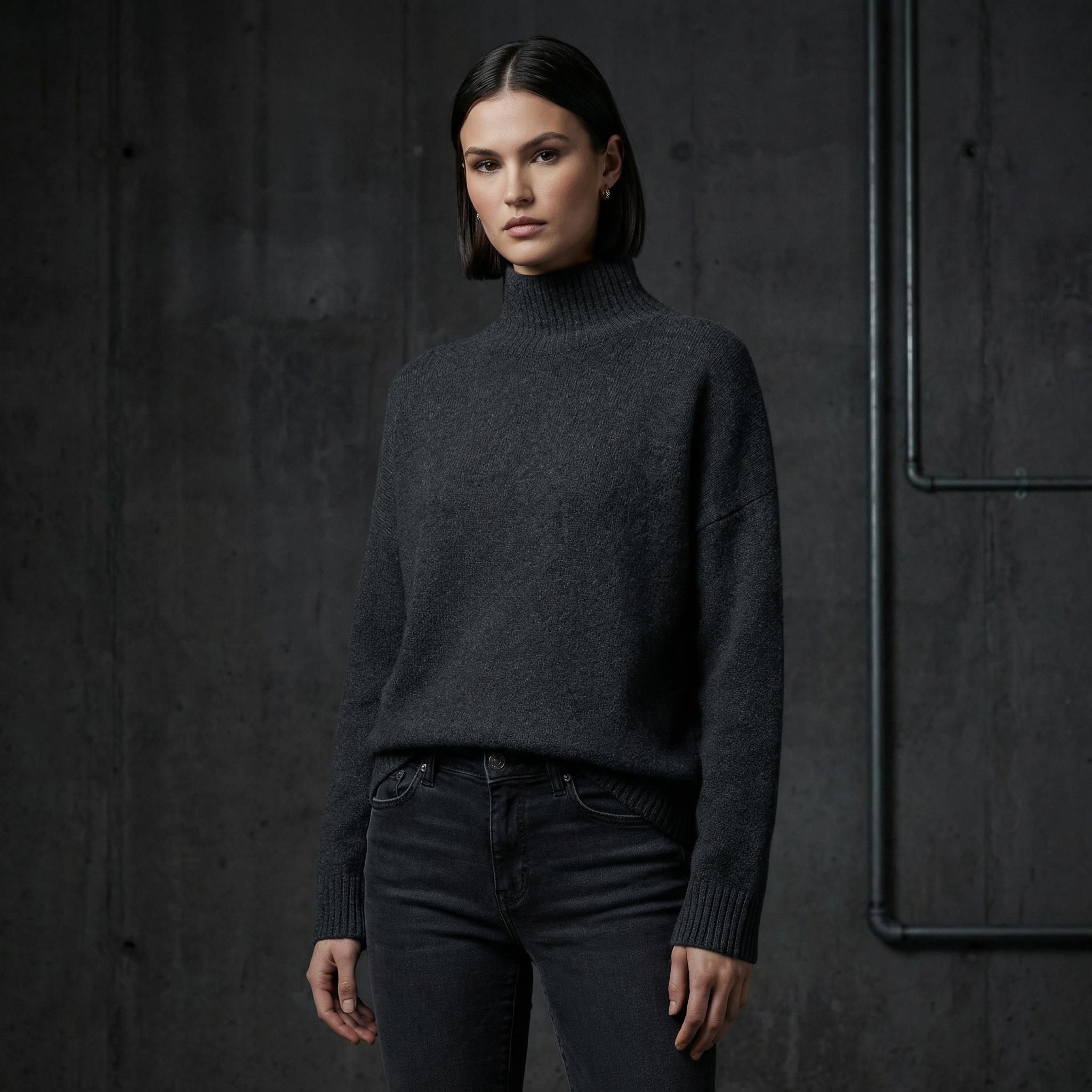 KIM'S | WOMEN'S SWEATER | TURTLENECK | LONG SLEEVE