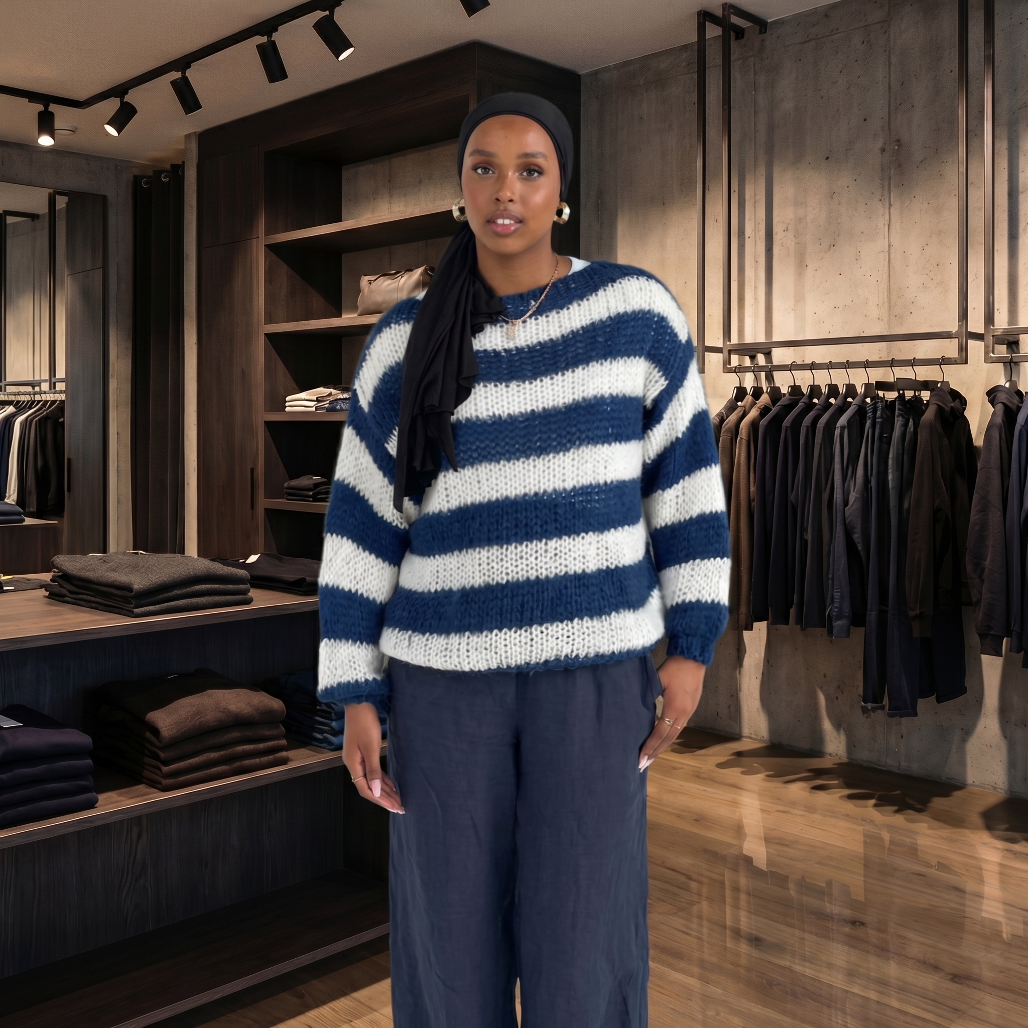 KIM'S | WOMEN'S SWEATER | LONG SLEEVE | STRIPED