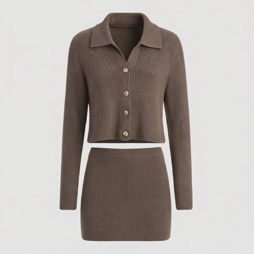 KIM'S | WOMEN'S SET | TWO PIECE | BROWN