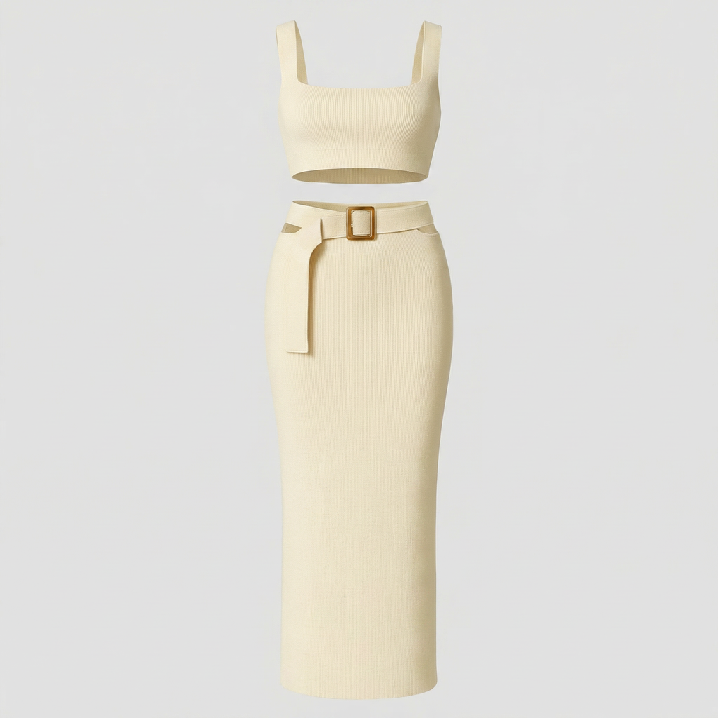 Kim's | WOMEN'S TWO-PIECE SET | KNIT | SKIRT SET