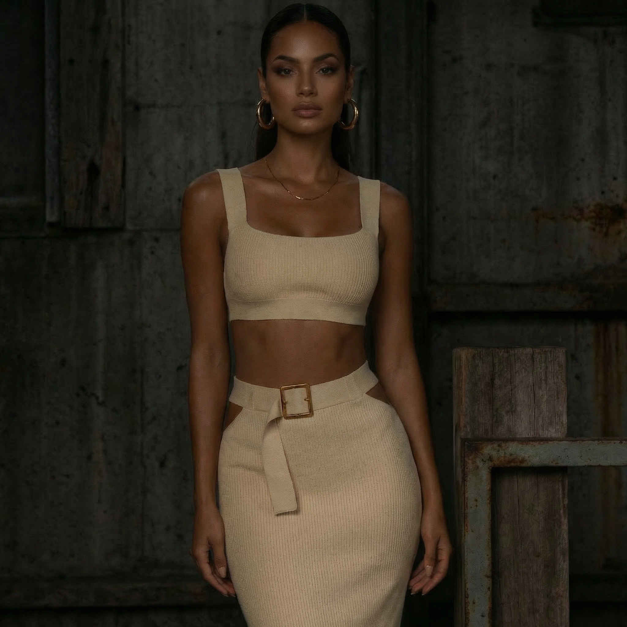 Kim's | WOMEN'S TWO-PIECE SET | KNIT | SKIRT SET