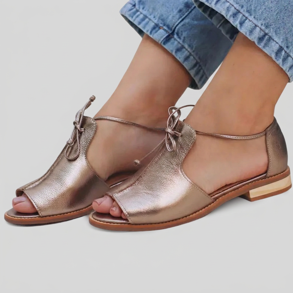 LILIANA™ | Elegant Strappy Leather Sandals