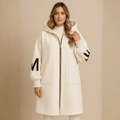 SELENE | KNITTED HOODED LONG COAT